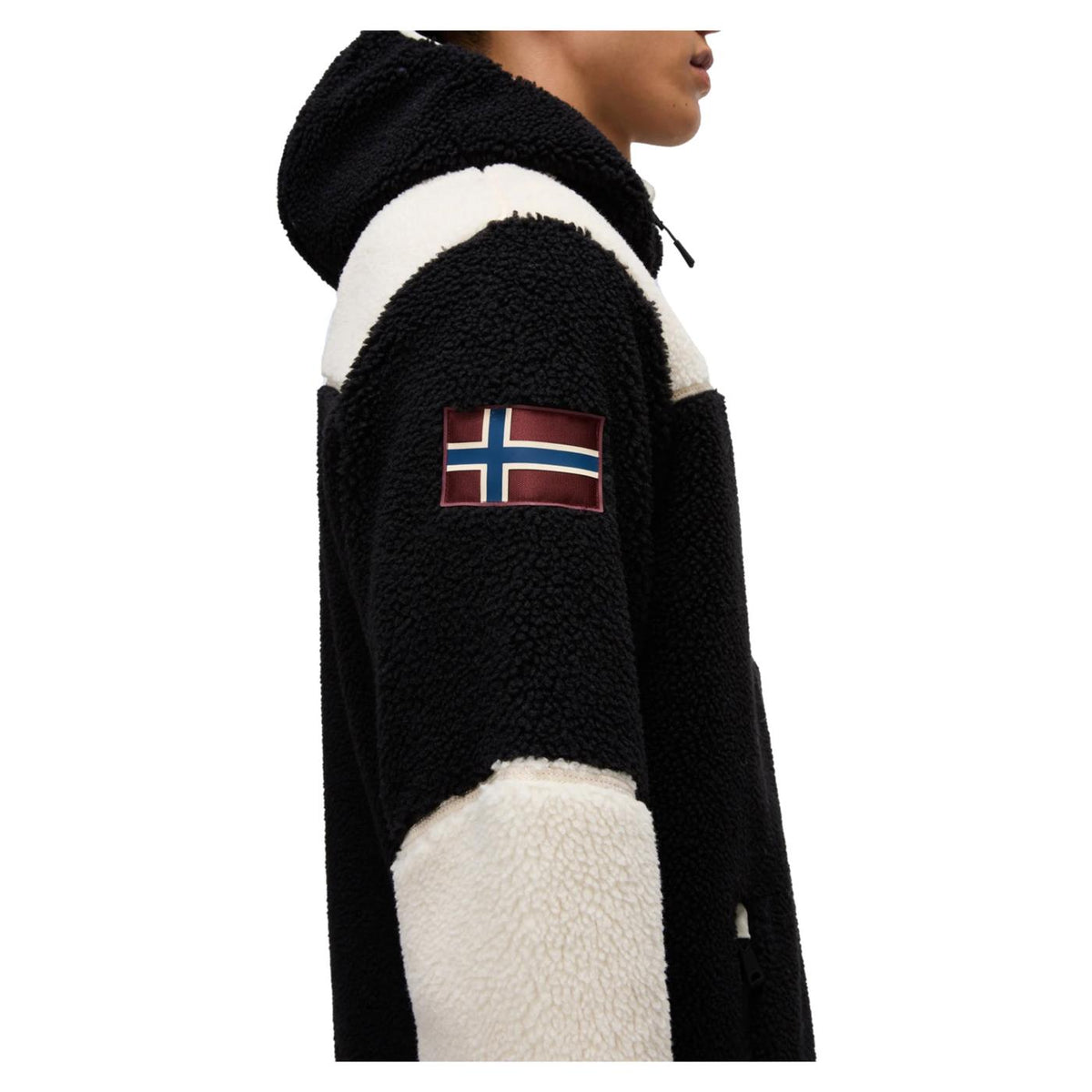 NAPAPIJRI YUPIK FULL ZIP HOOD - Nero - vista 6