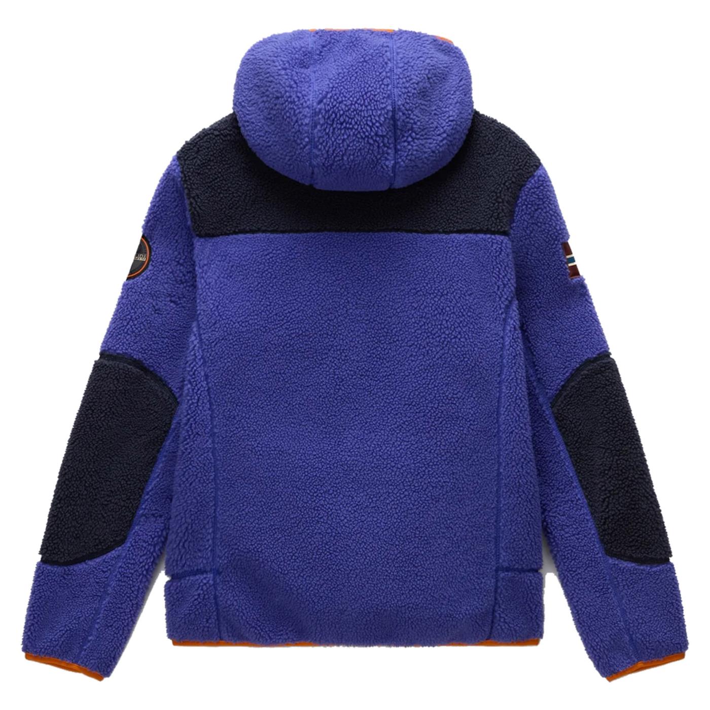 NAPAPIJRI YUPIK FULL ZIP HOOD - Blu - vista 2