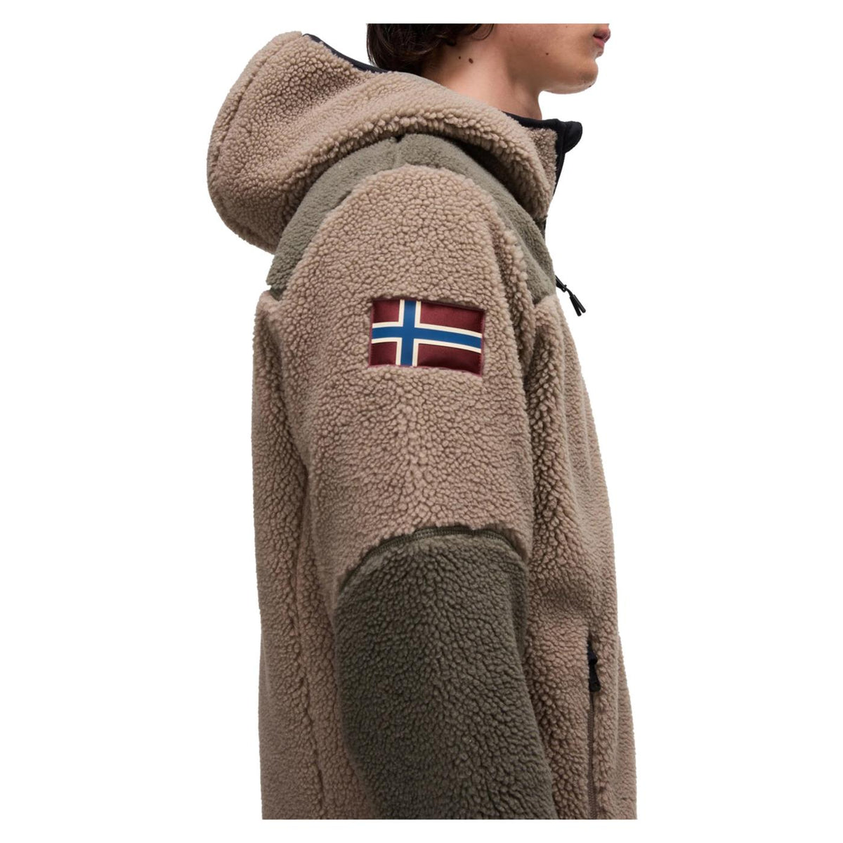 NAPAPIJRI YUPIK FULL ZIP HOOD - Marrone chiaro - vista 6