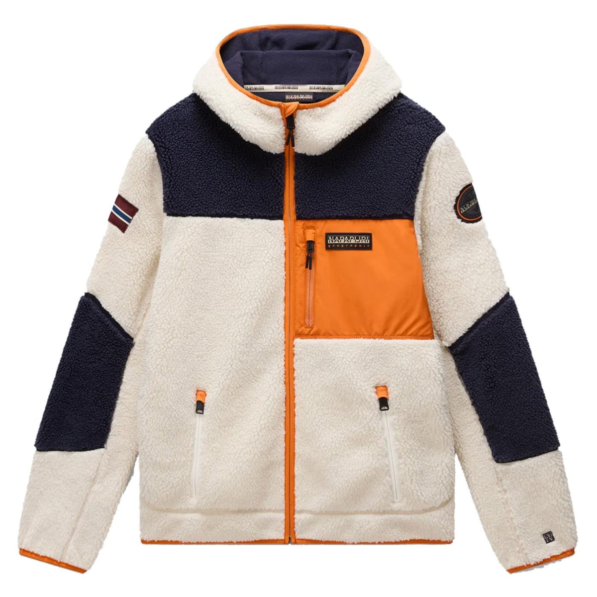 NAPAPIJRI YUPIK FULL ZIP HOOD - Bianco - immagine principale