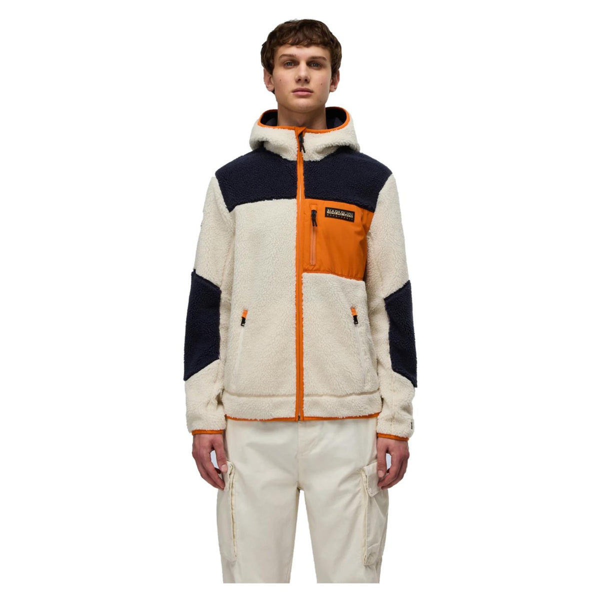 NAPAPIJRI YUPIK FULL ZIP HOOD - Bianco - vista 3