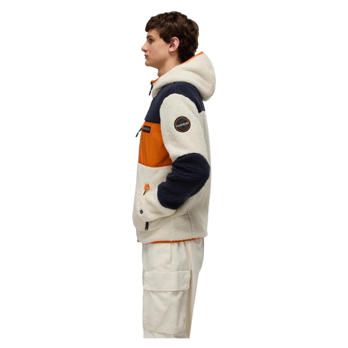 NAPAPIJRI YUPIK FULL ZIP HOOD - Bianco - vista 4