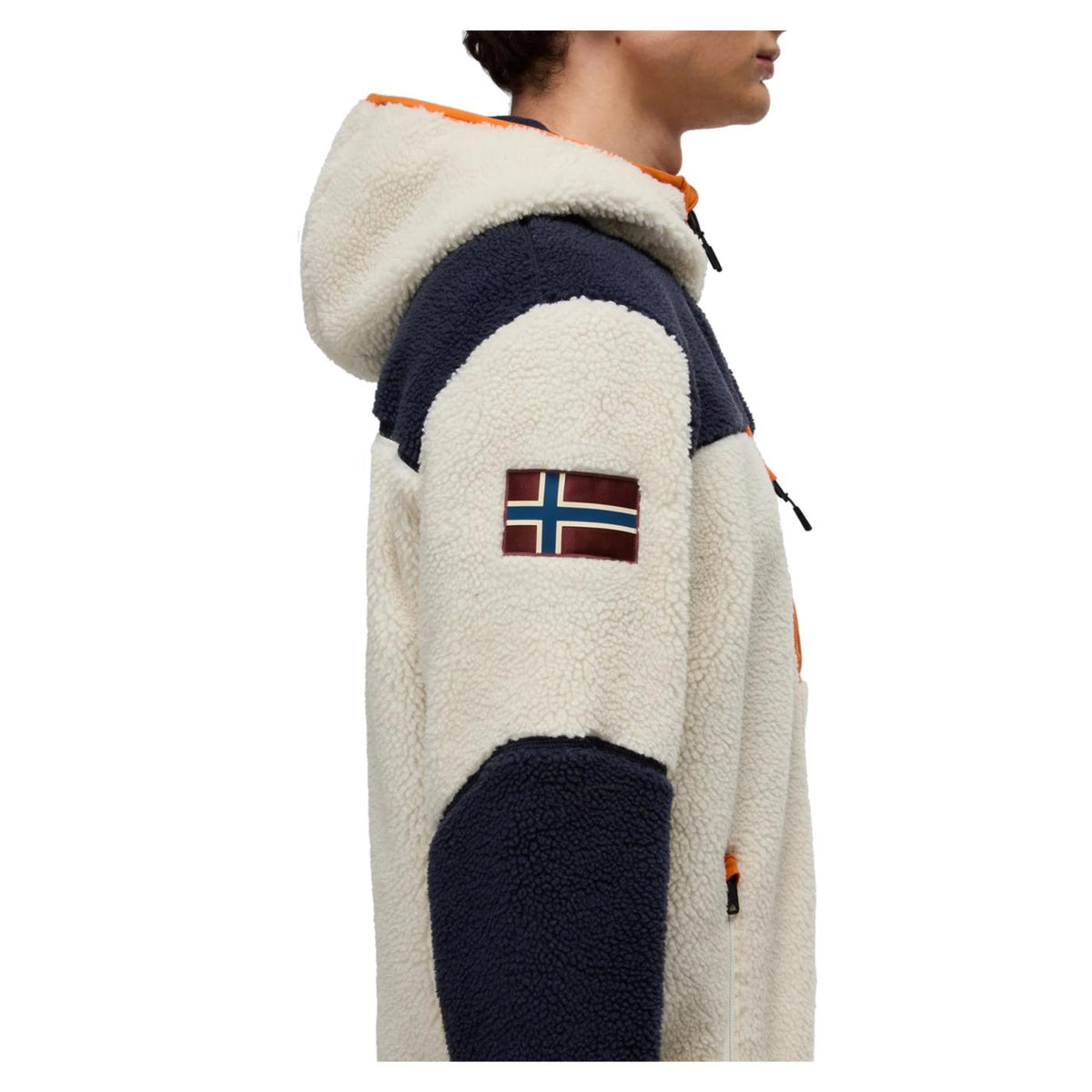 NAPAPIJRI YUPIK FULL ZIP HOOD - Bianco - vista 6