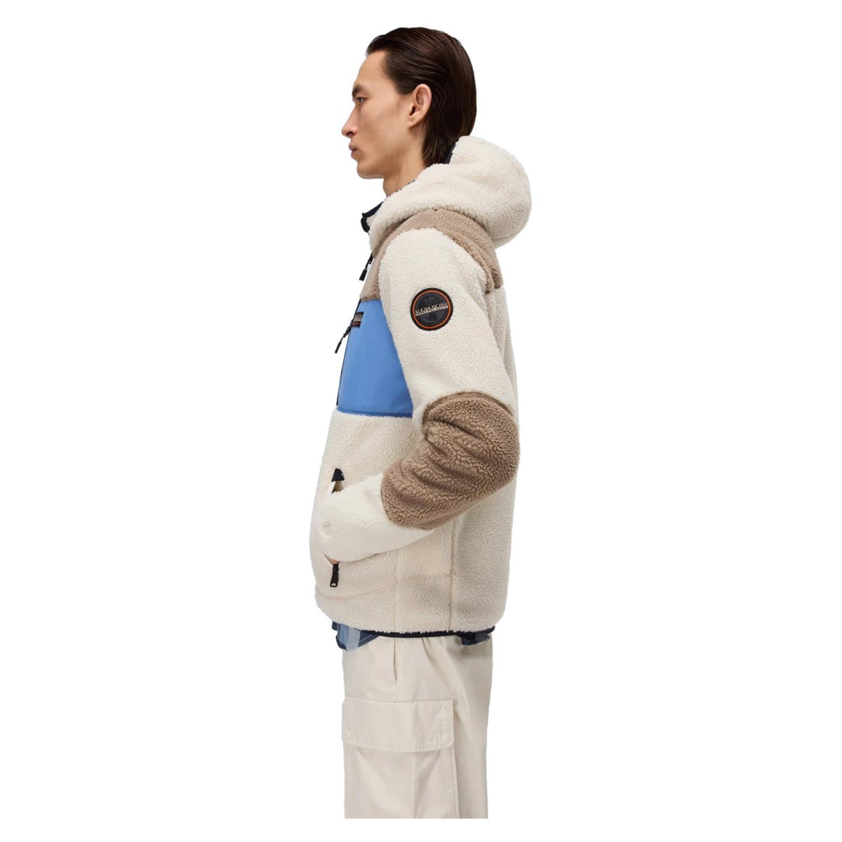 NAPAPIJRI YUPIK FULL ZIP HOOD - Bianco - vista 4