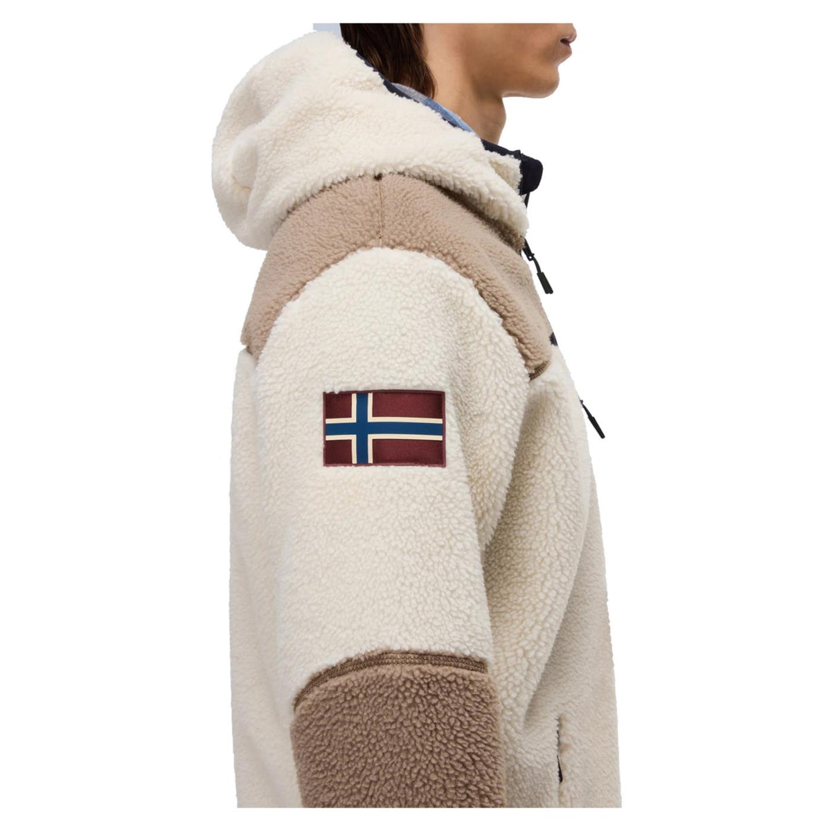 NAPAPIJRI YUPIK FULL ZIP HOOD - Bianco - vista 6