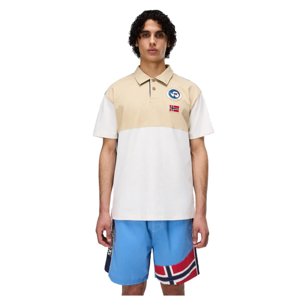 NAPAPIJRI POLO E-REFLECT SS - C1-beige - immagine principale