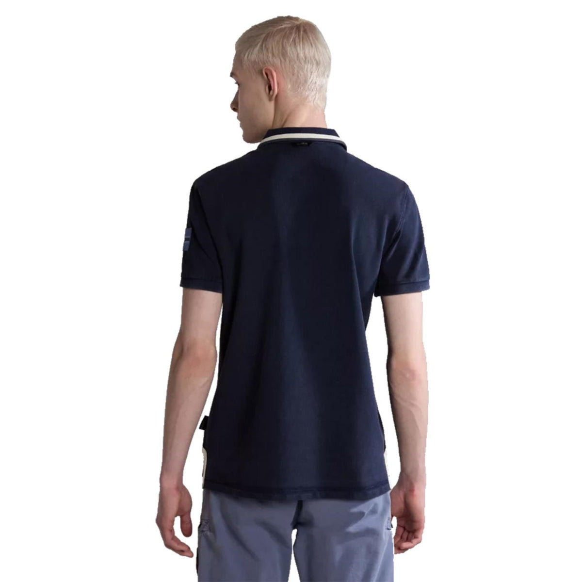 NAPAPIJRI GANDY SHORT SLEEVE POLO - Blu - vista 4