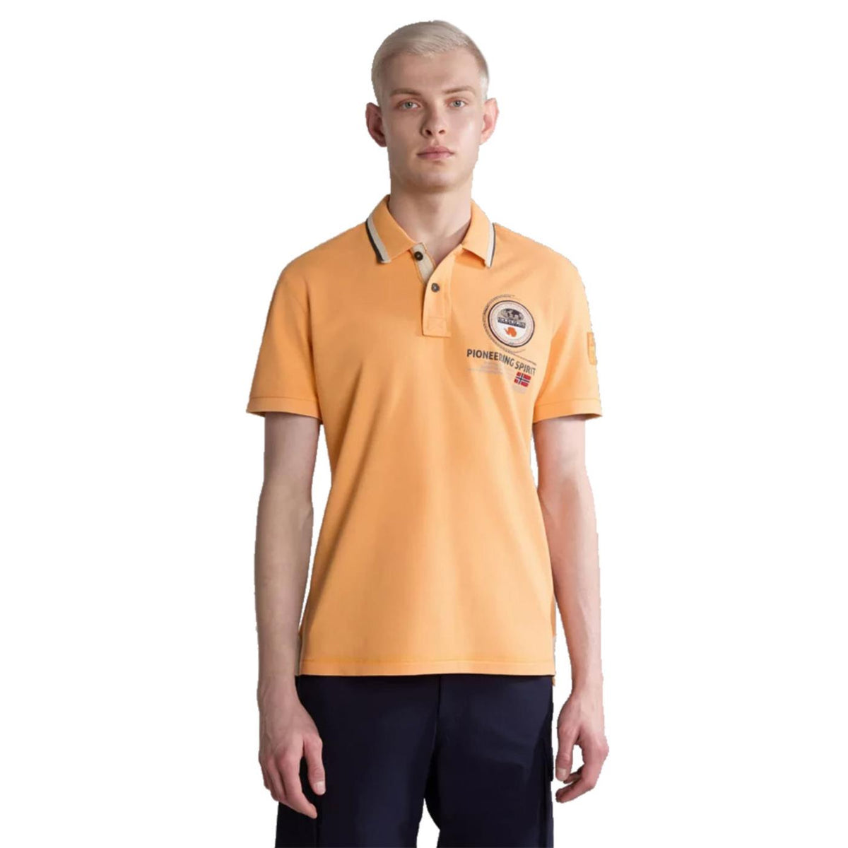 NAPAPIJRI GANDY SHORT SLEEVE POLO - Arancione - vista 3