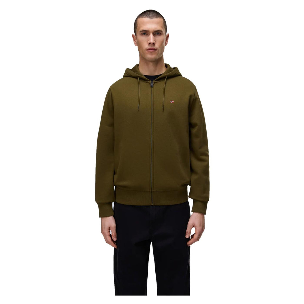 NAPAPIJRI FELPA BALIS FULL ZIP HOOD - Militare - immagine principale