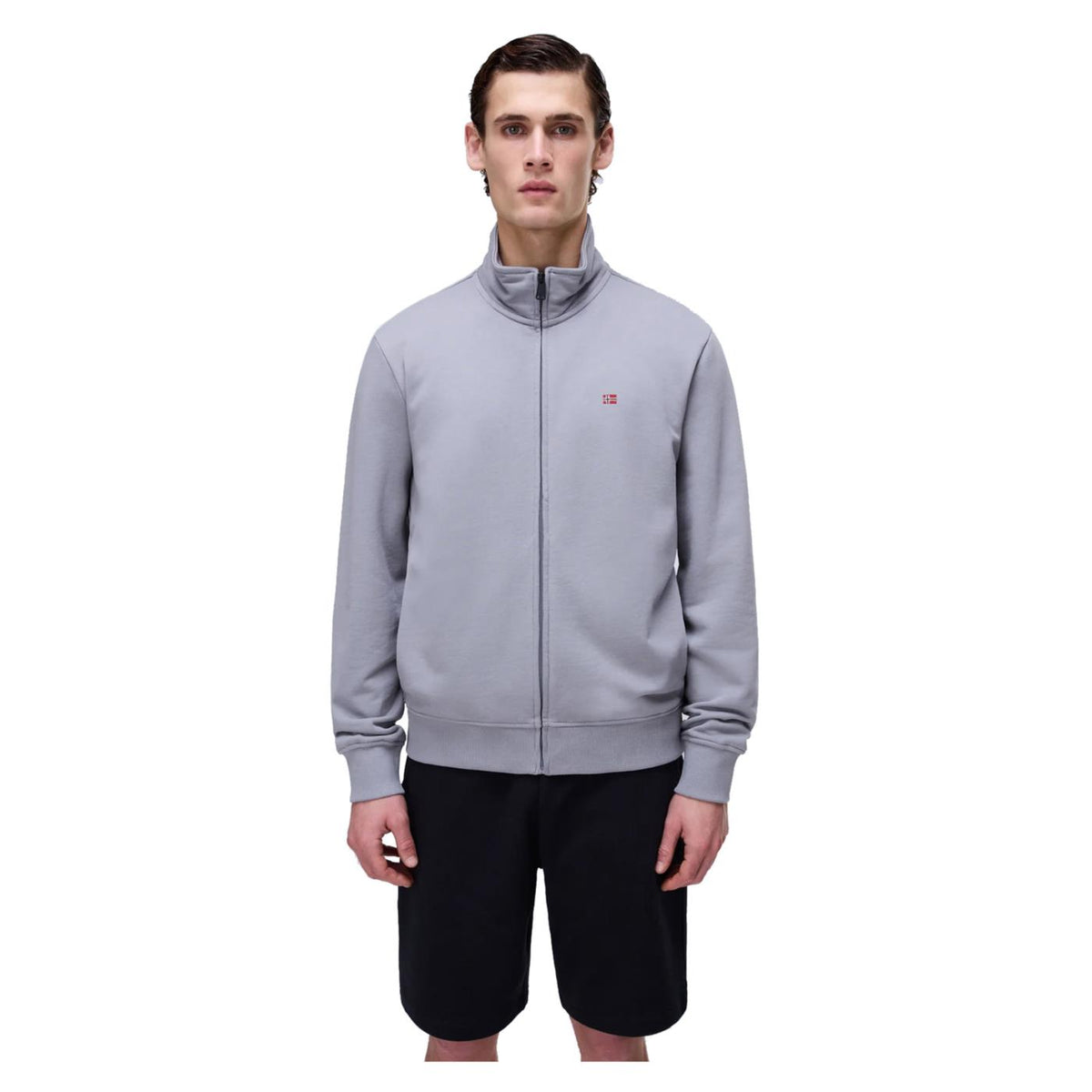 NAPAPIJRI FELPA BALIS FULL ZIP - Grigio chiaro - immagine principale