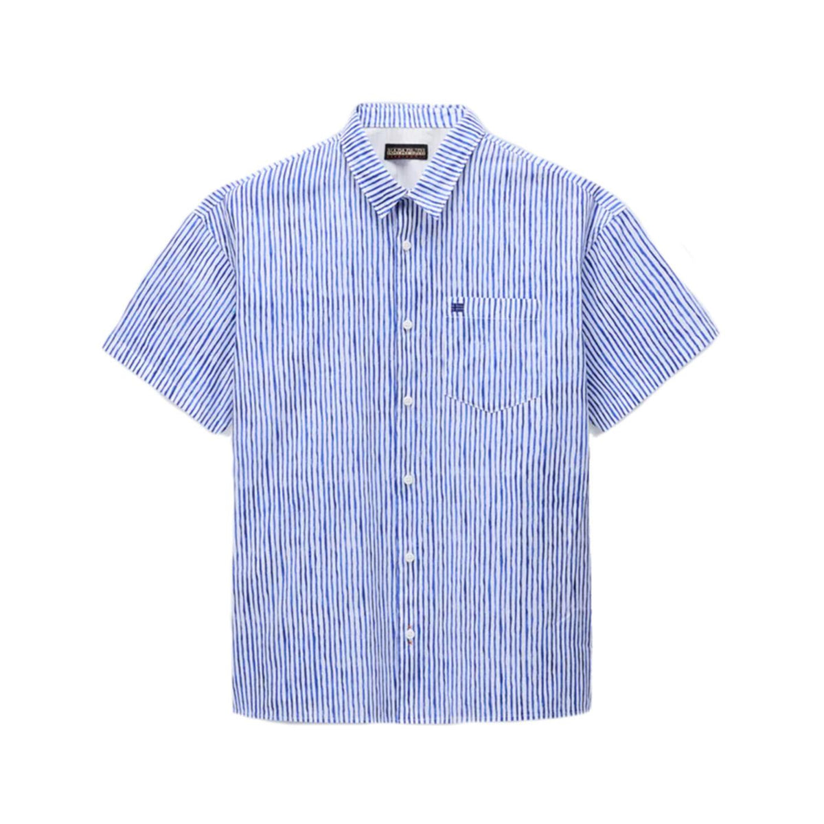 NAPAPIJRI CAMICIA G-ELIOR SS AOP - Bianco - vista 4