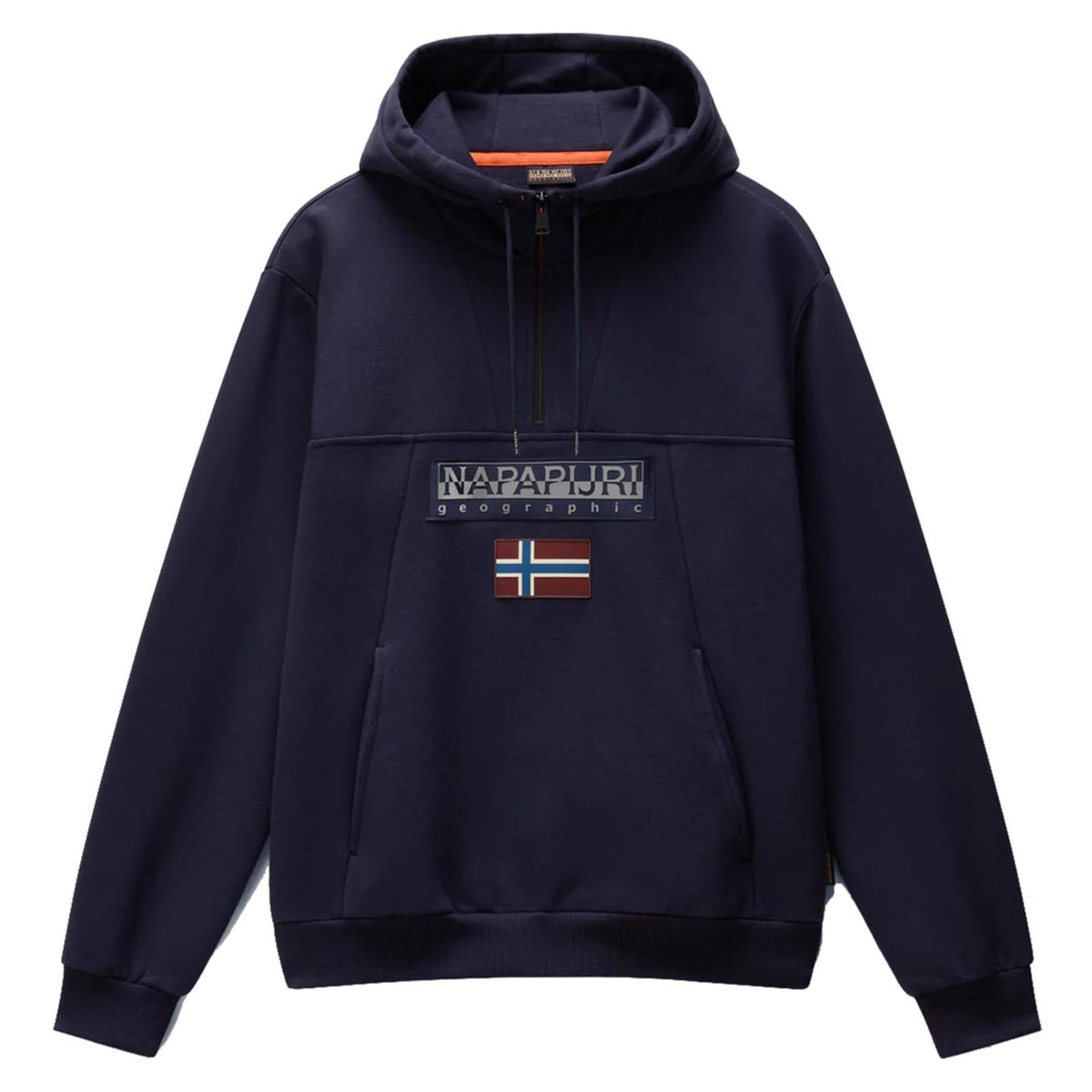 NAPAPIJRI BURGEE HALF ZIP HOOD - Blu - immagine principale