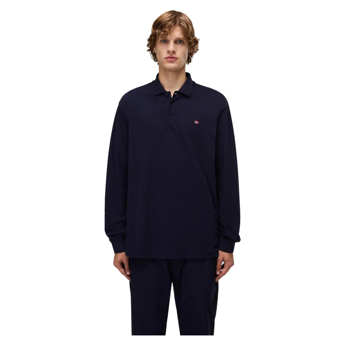 NAPAPIJRI POLO EALIS LONG SLEEVE - C1-blu - immagine principale
