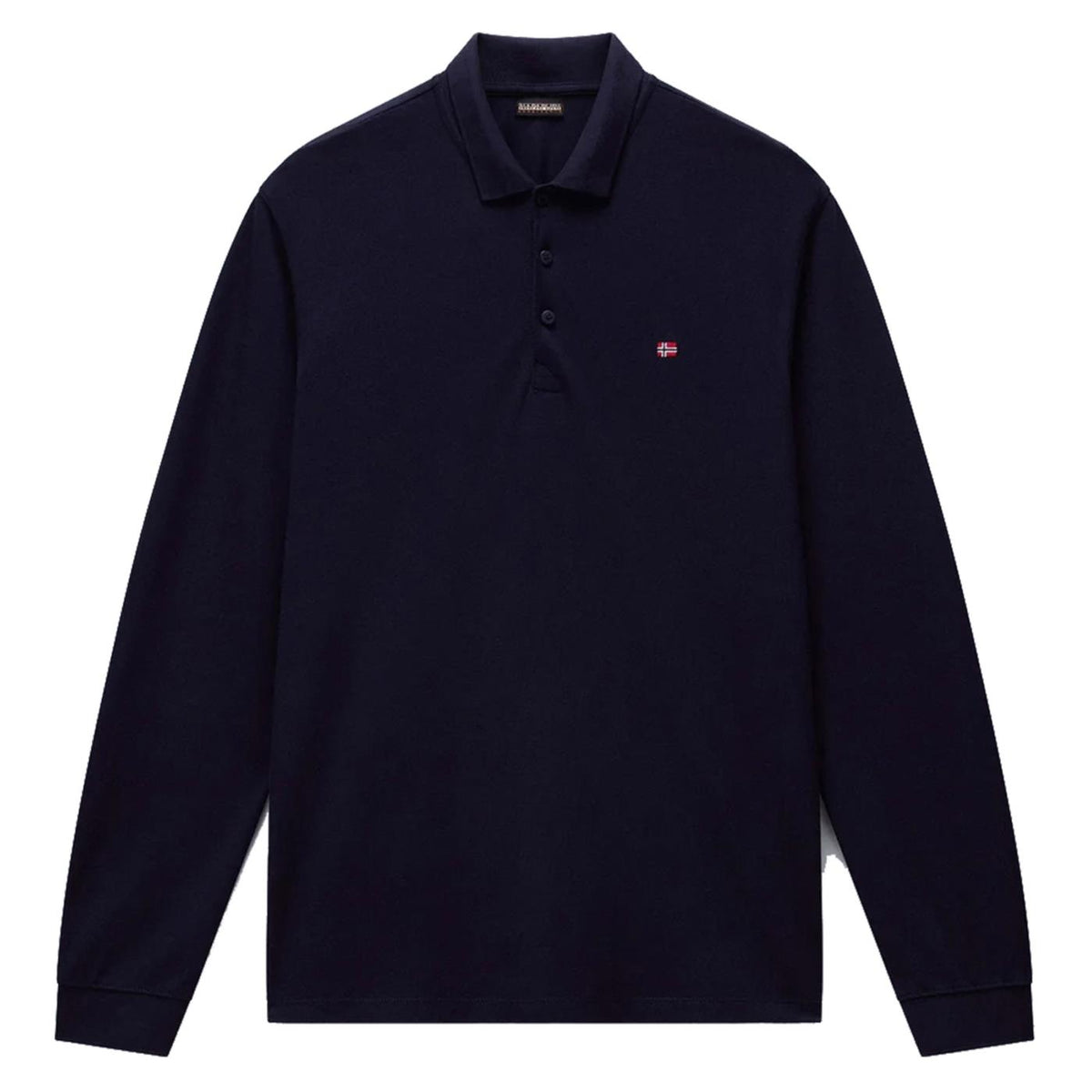 NAPAPIJRI POLO EALIS LONG SLEEVE - C1-blu - vista 3