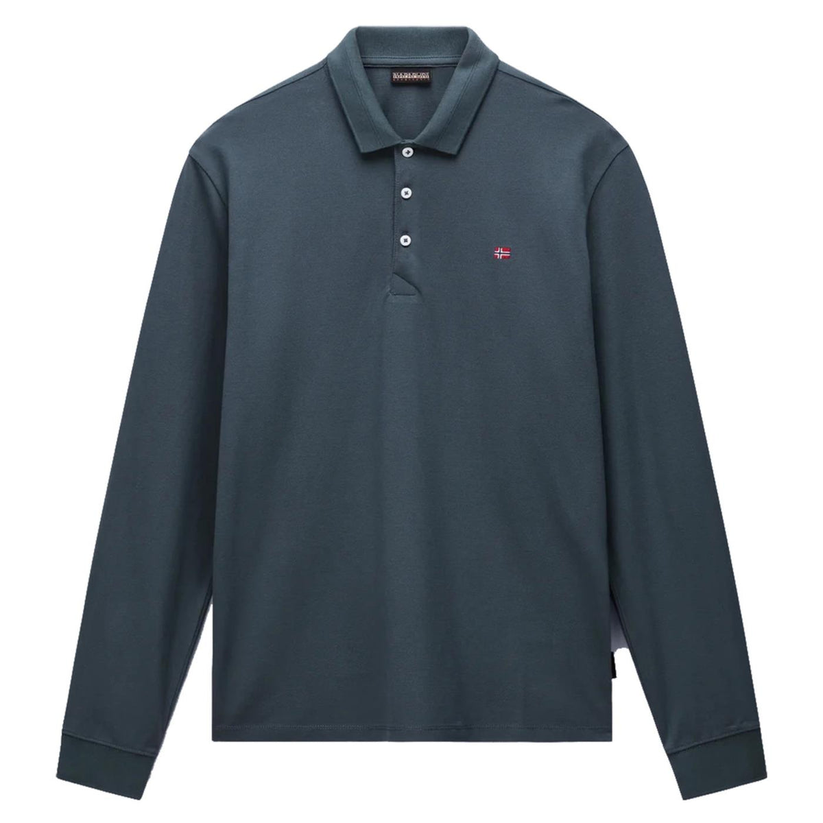 NAPAPIJRI POLO EALIS LONG SLEEVE - Grigio scuro - vista 3