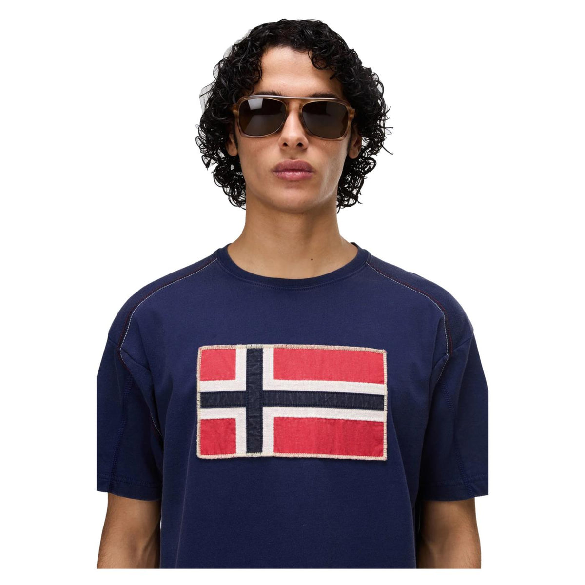 NAPAPIJRI T-SHIRT S-REFLECT SS - C1-blu - vista 3