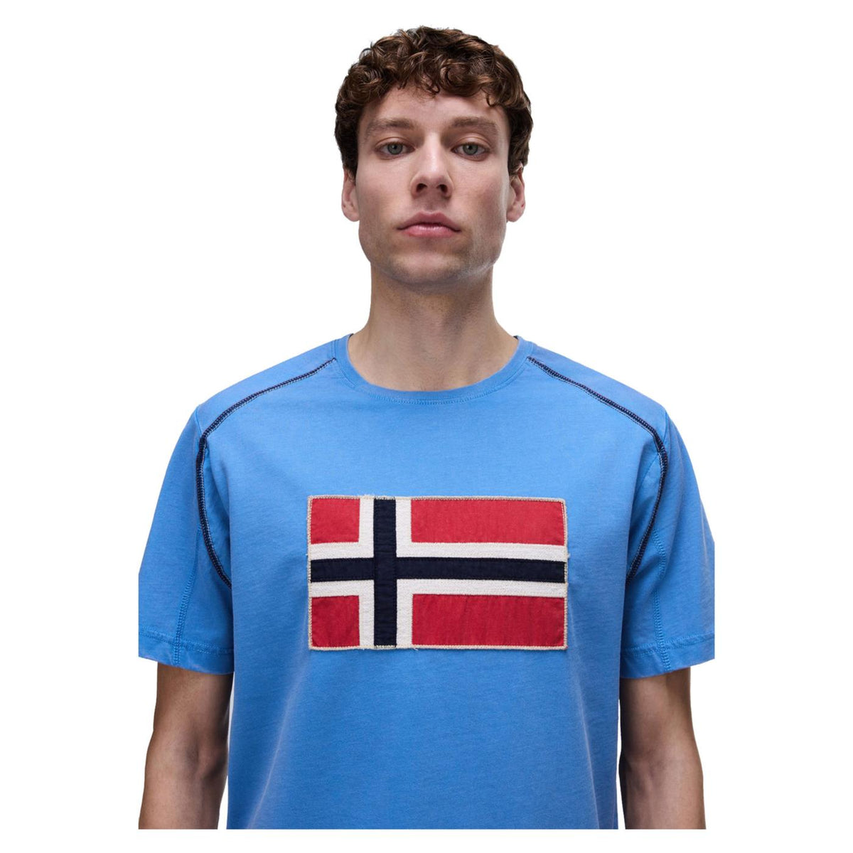 NAPAPIJRI T-SHIRT S-REFLECT SS - C1-azzurro - vista 3