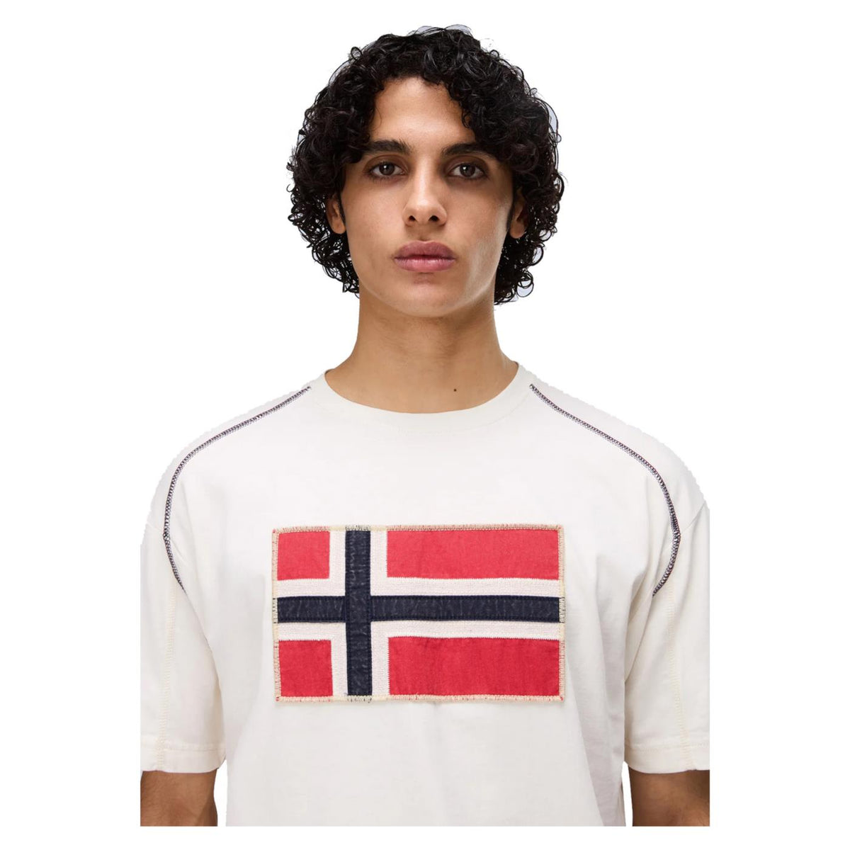 NAPAPIJRI T-SHIRT S-REFLECT SS - Bianco - vista 3