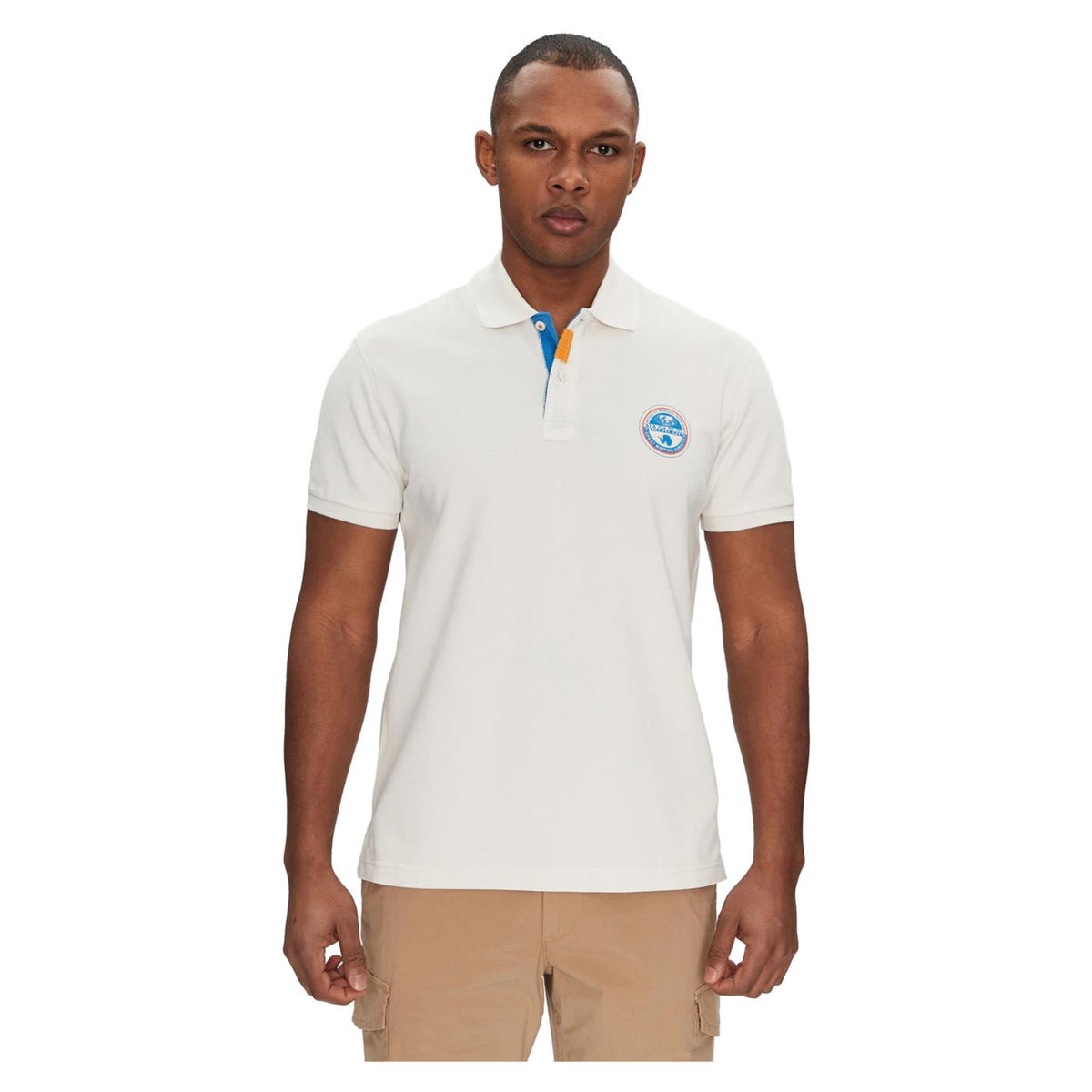 NAPAPIJRI POLO E-CLANIS SS - C1-beige - immagine principale
