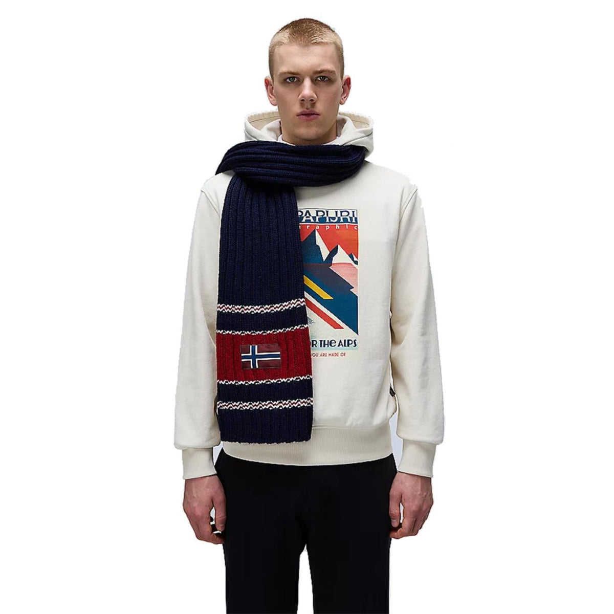NAPAPIJRI F-AREUSE SCARF BLU MARINE