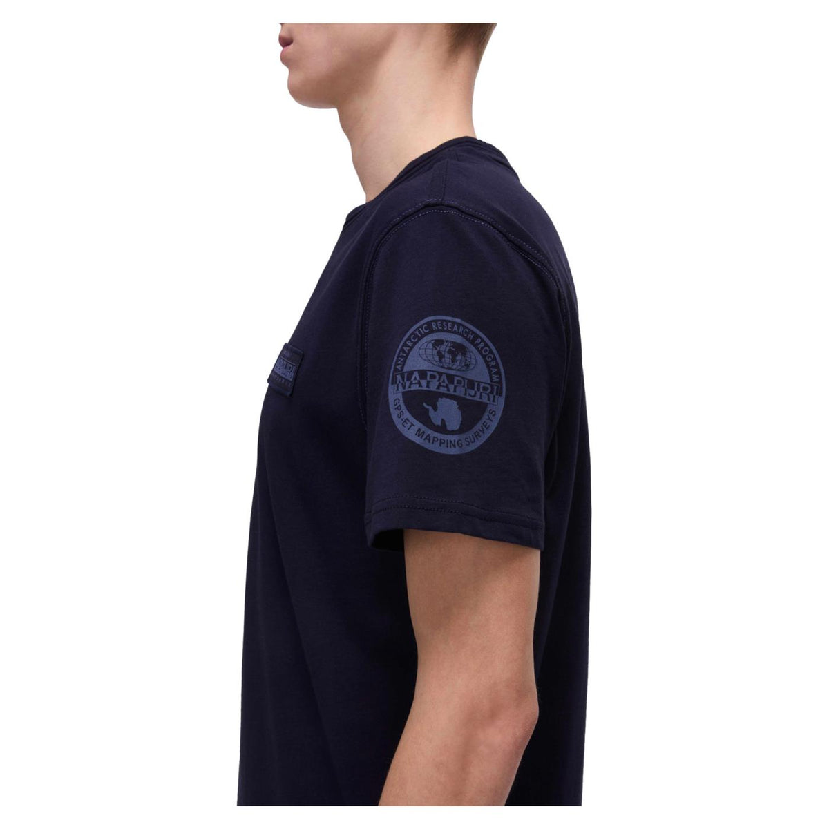 NAPAPIJRI T-SHIRT S-AMUNDSEN - C1-blu - vista 3