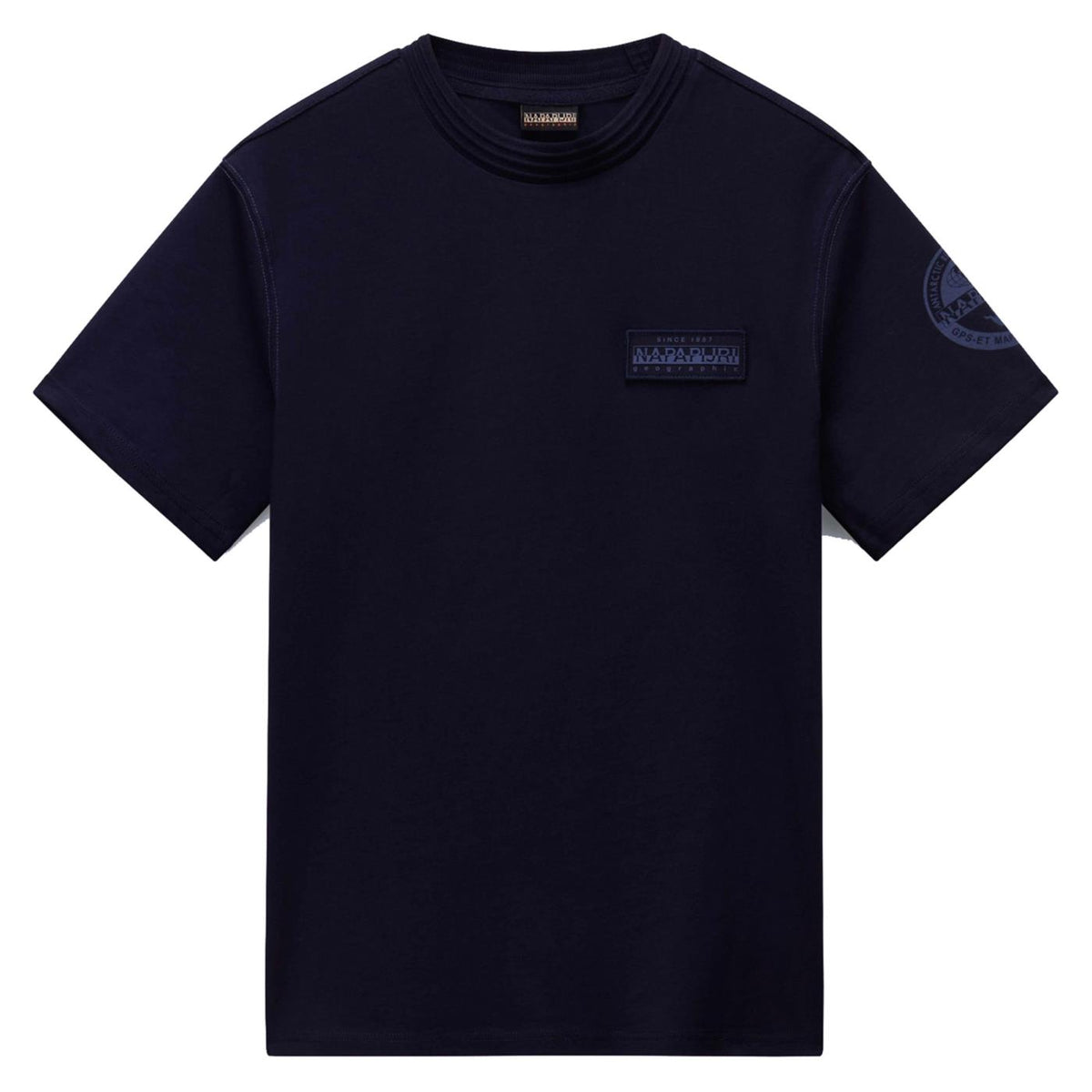 NAPAPIJRI T-SHIRT S-AMUNDSEN - C1-blu - vista 4