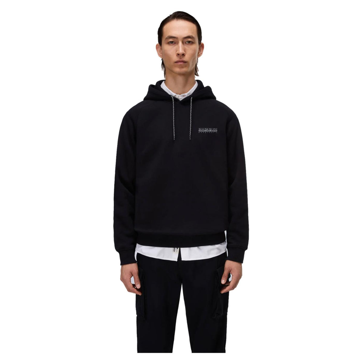 NAPAPIJRI B-BACK GRAPHIC HOOD - Nero - vista 3