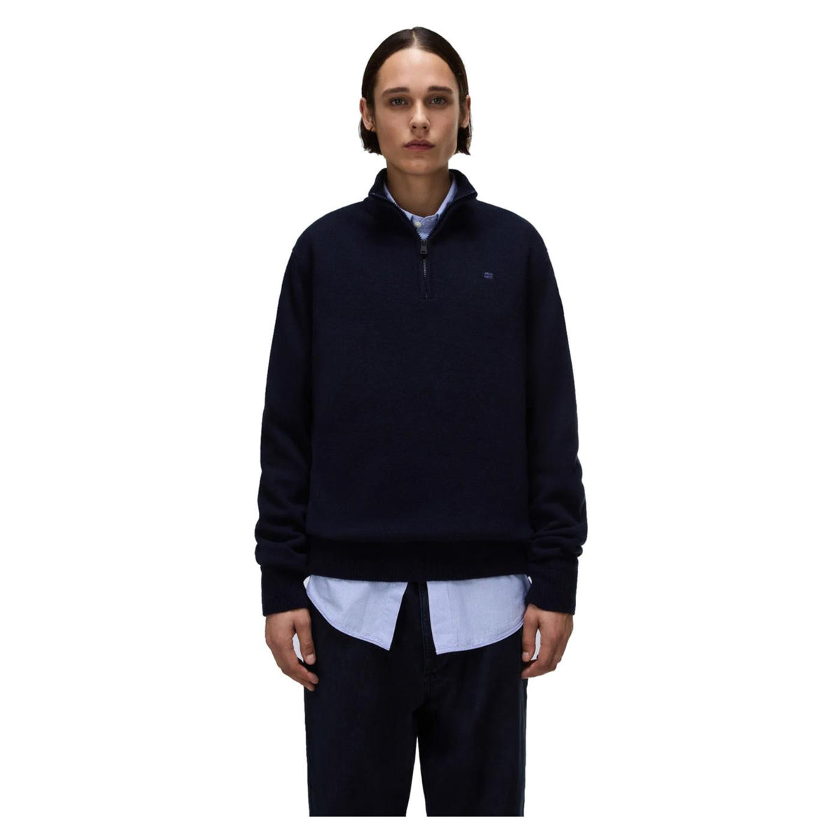 NAPAPIJRI D-ORDIN HALF ZIP - Blu - vista 3