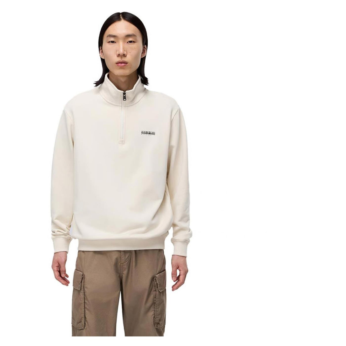 NAPAPIJRI B-SMALL BOX HALF ZIP - Beige - immagine principale