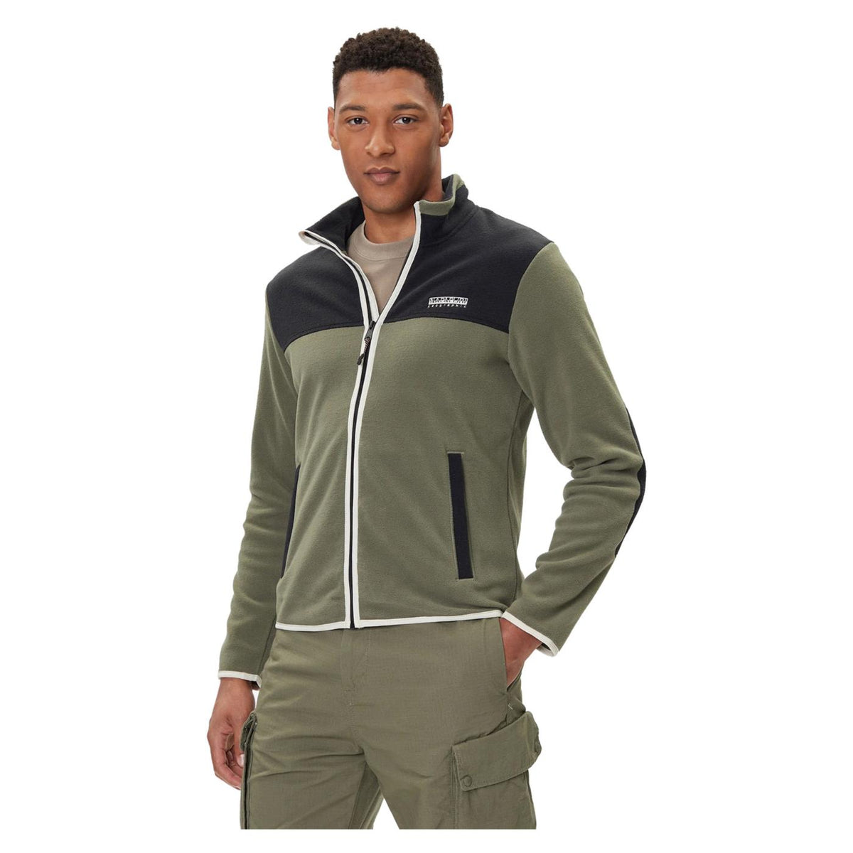 NAPAPIJRI T-DERGANA FULL ZIP - Militare - vista 3