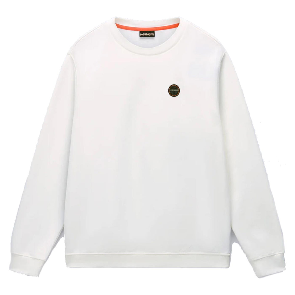 NAPAPIJRI FELPA B-BADGE CREW - Bianco - vista 3