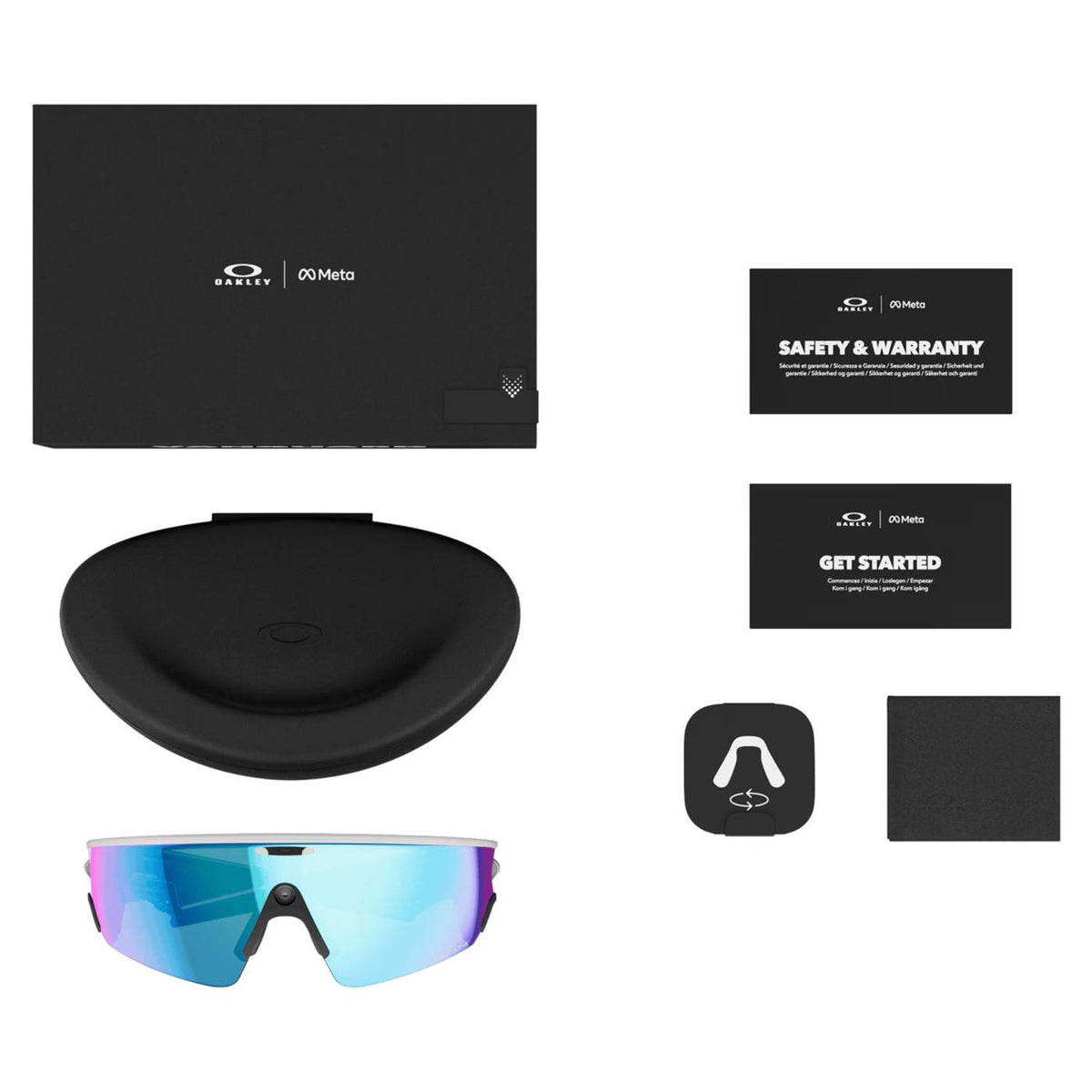 OAKLEY META VANGUARD PR SAPPHIRE - Bianco - vista 7
