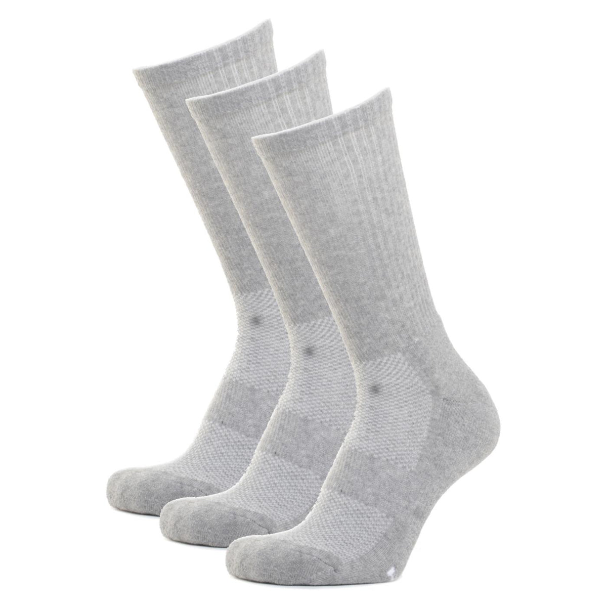 PRO TOUCH 3-PACK CREW SOCKS, GREY