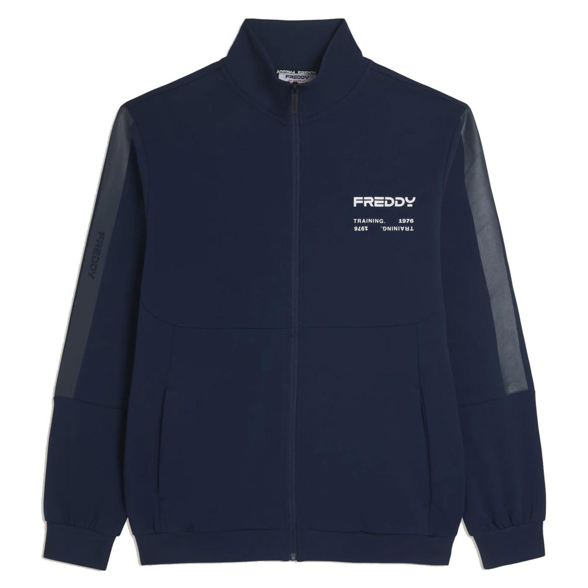 FREDDY FELPA FULL ZIP STRETCH - Blu - immagine principale