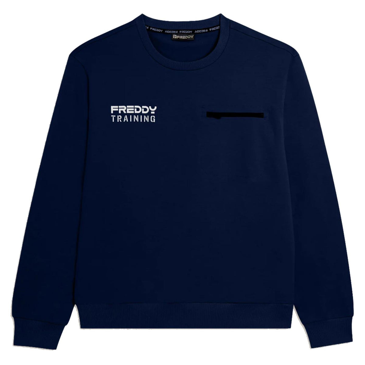 FREDDY FELPA GIROCOLLO STRETCH - C1-blu - vista 3
