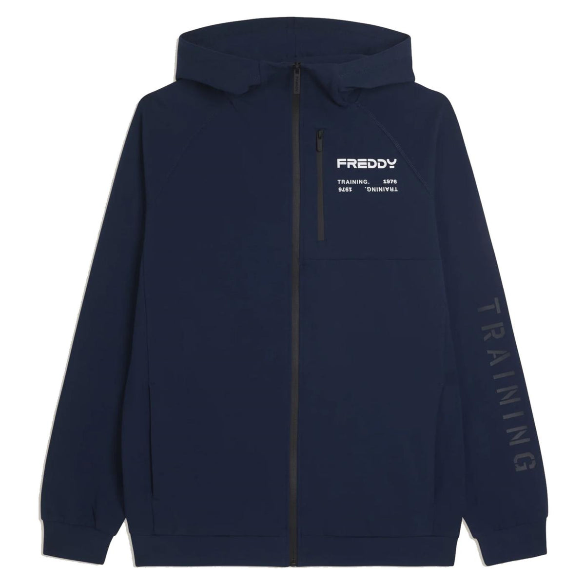 FREDDY FELPA HOODIE FZ STRETCH - Blu - immagine principale