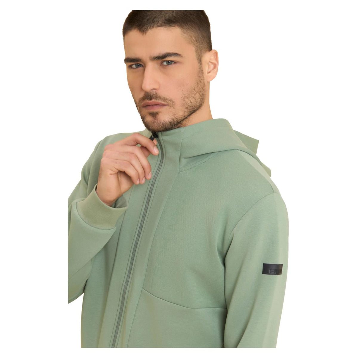FREDDY FELPA HOODIE URBAN TECH - Verde - vista 3