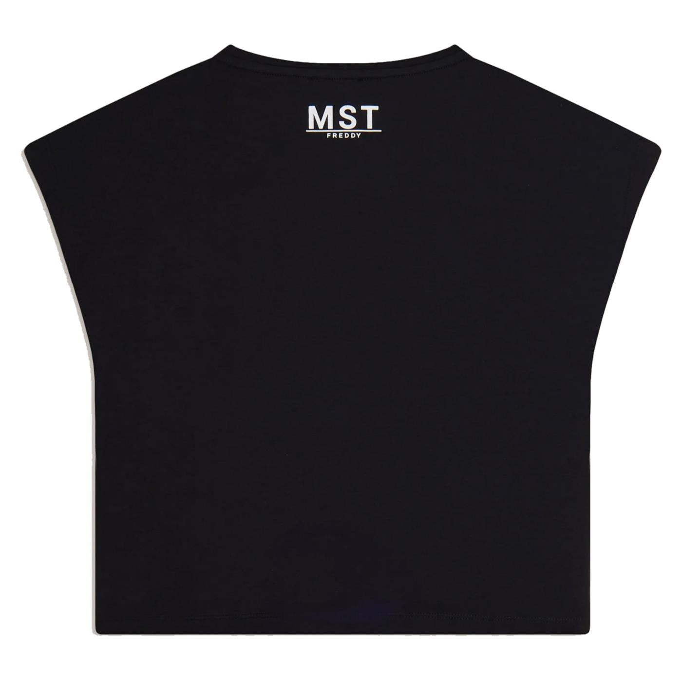 FREDDY MASTER STRETCH CROP TEE - Nero - vista 2