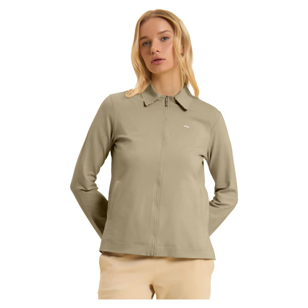 FREDDY FELPA SLOUNGE FULL ZIP - Beige - immagine principale
