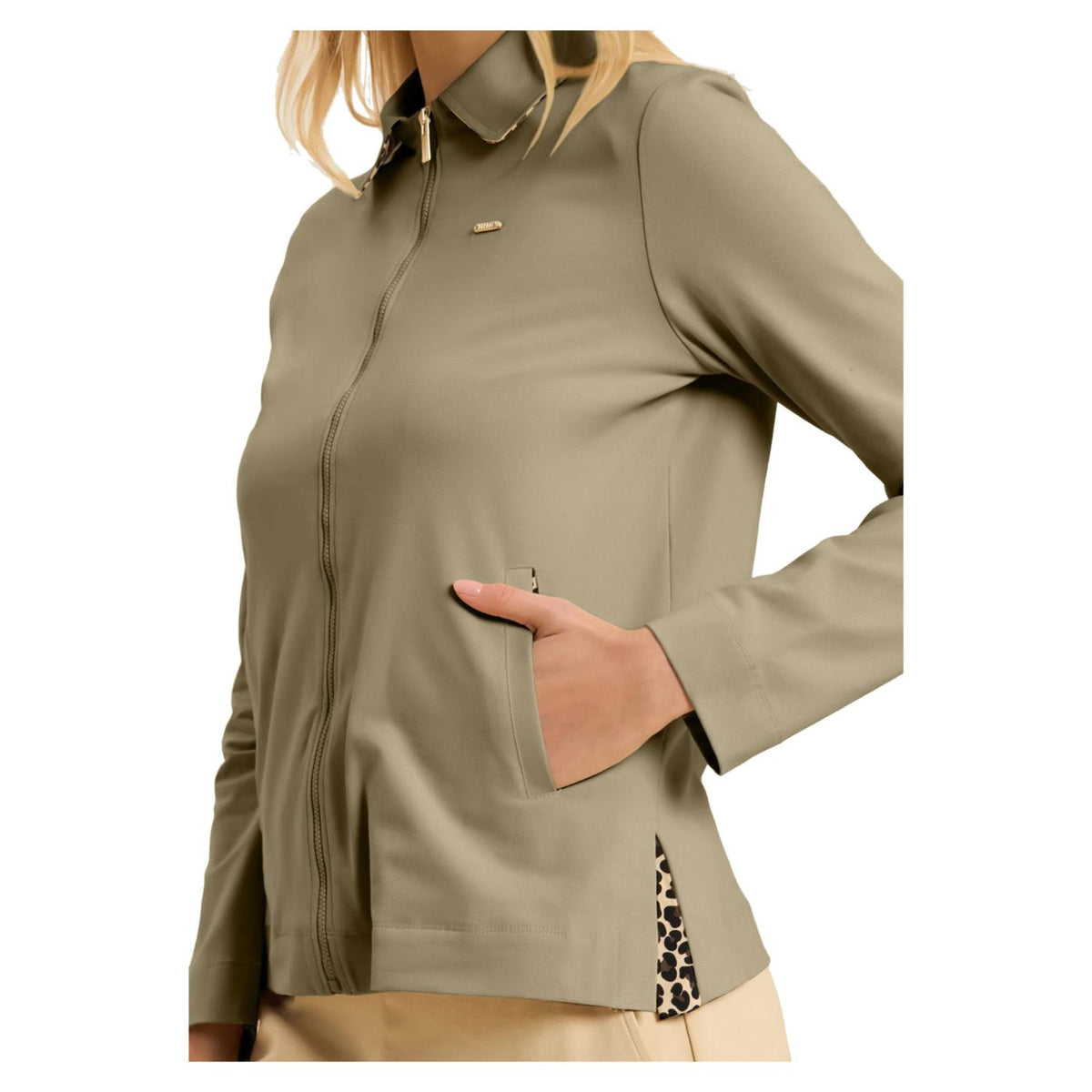 FREDDY FELPA SLOUNGE FULL ZIP - Beige - vista 3