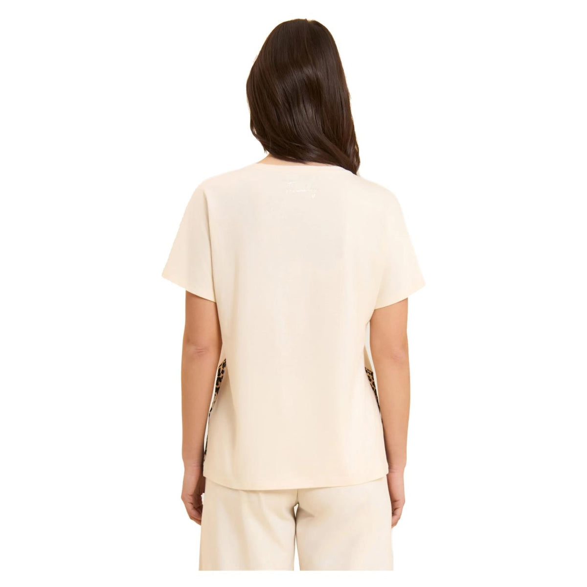 FREDDY T-SHIRT SS SLOUNGE MODAL - Beige - vista 2