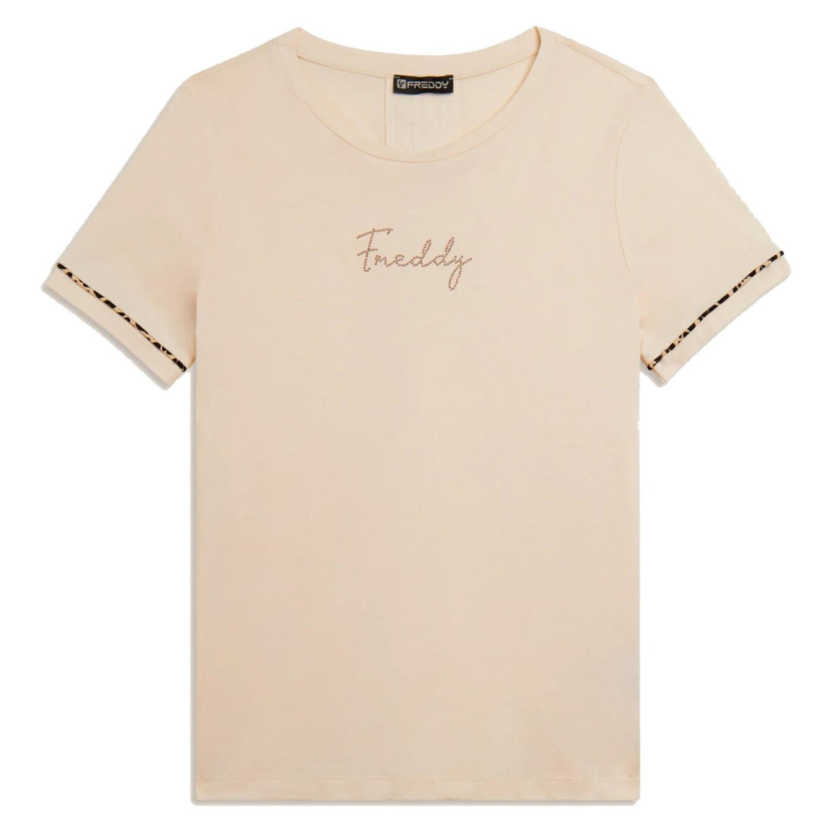 FREDDY T-SHIRT MODAL SLOUNGE - Beige - vista 3