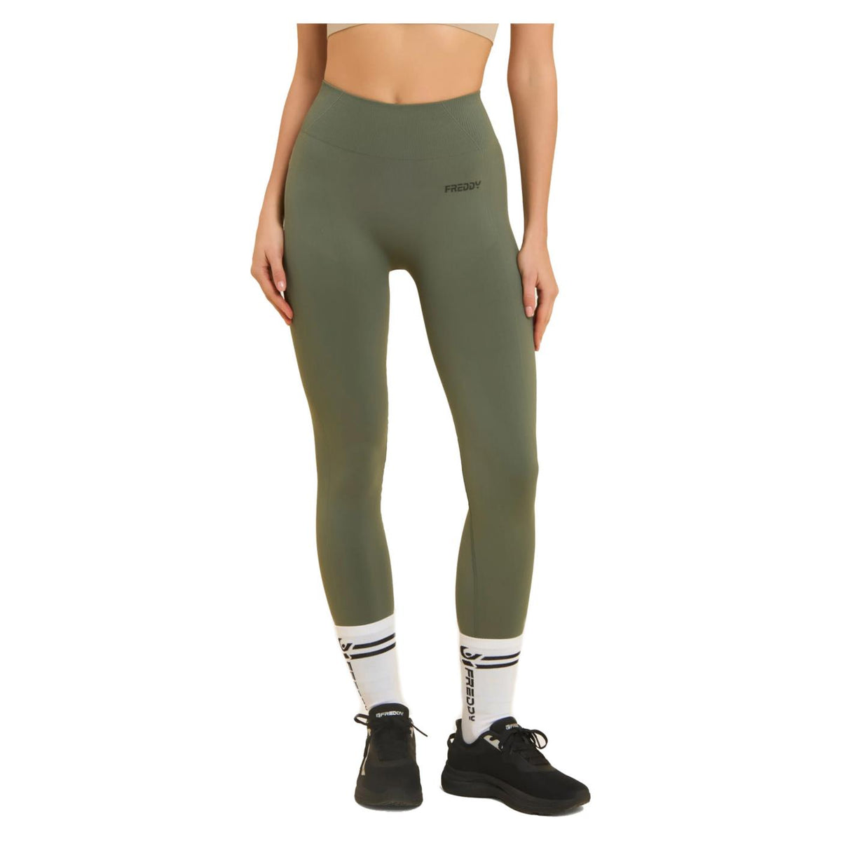 FREDDY SEAMLESS SKINNY PANT - Verde militare - vista 3