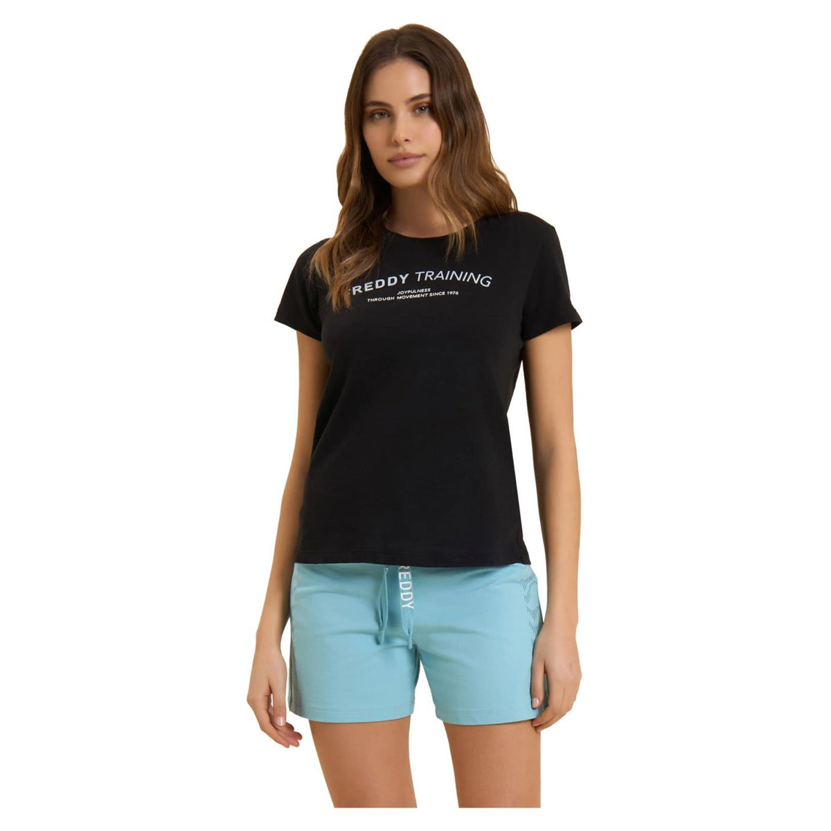 FREDDY TEE FLAMED LIGHT JERSEY - Nero - immagine principale