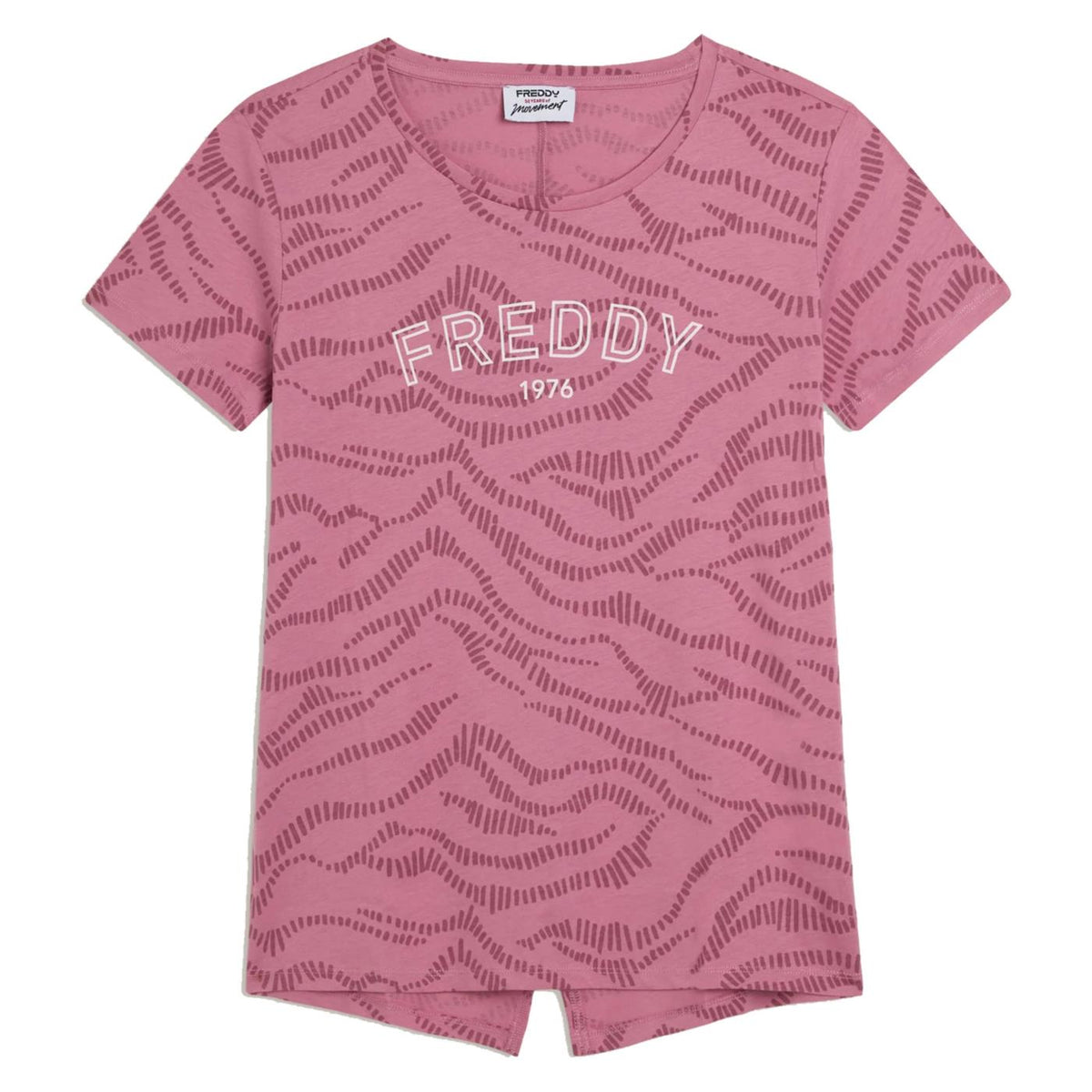 FREDDY T-SHIRT AOP LIGHT JERSEY