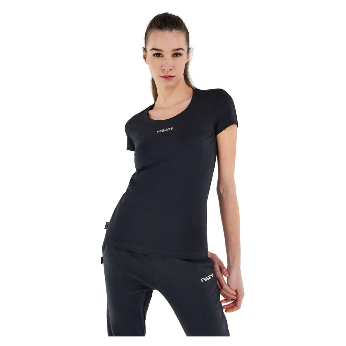 FREDDY MAGLIA MANICA CORTA - Nero - vista 3