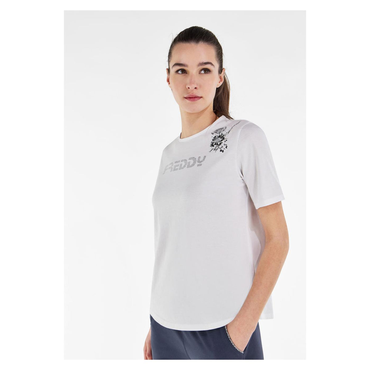 FREDDY MAGLIA MANICA CORTA - Bianco - vista 3