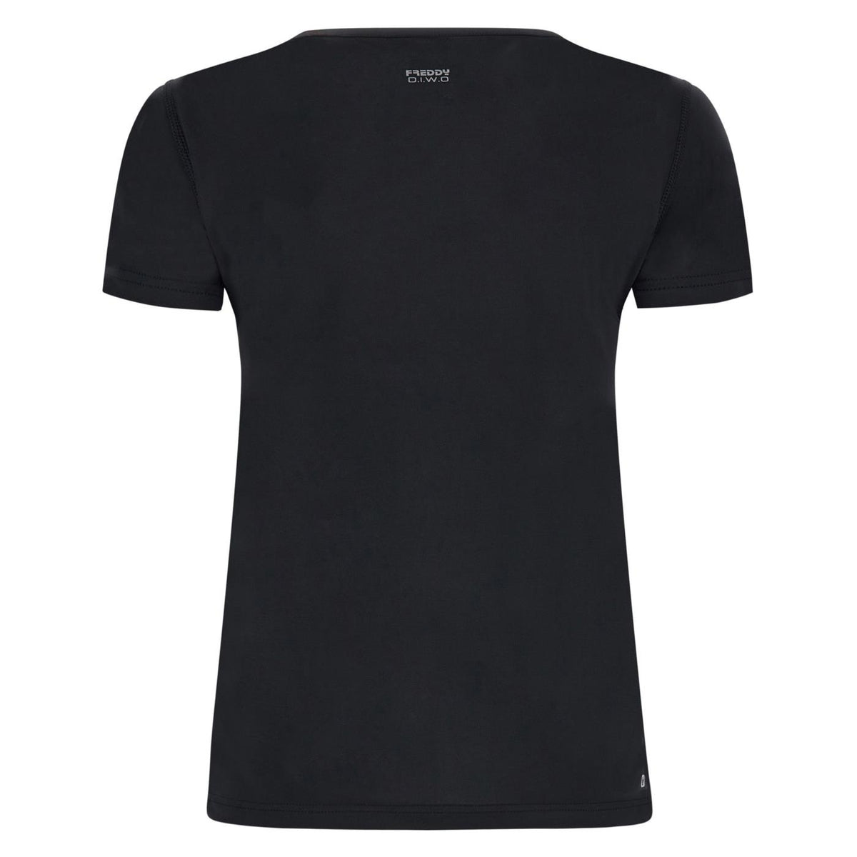 FREDDY TEE SS SUPERFIT STRETCH - Nero - vista 2