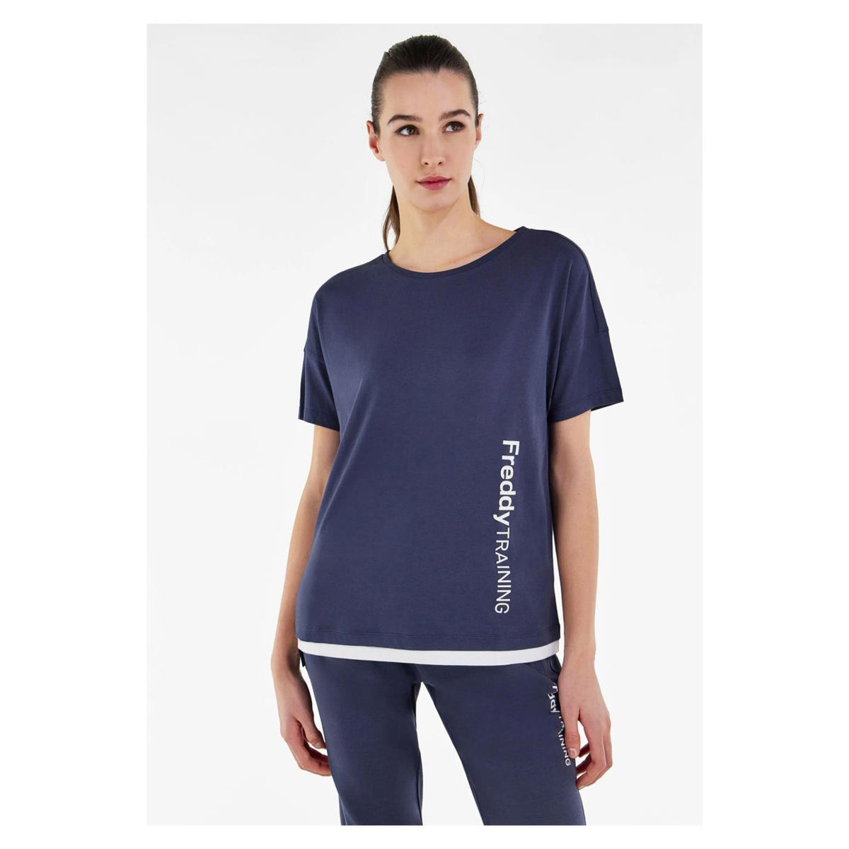 FREDDY MAGLIA MANICA CORTA - Azzurro - vista 3