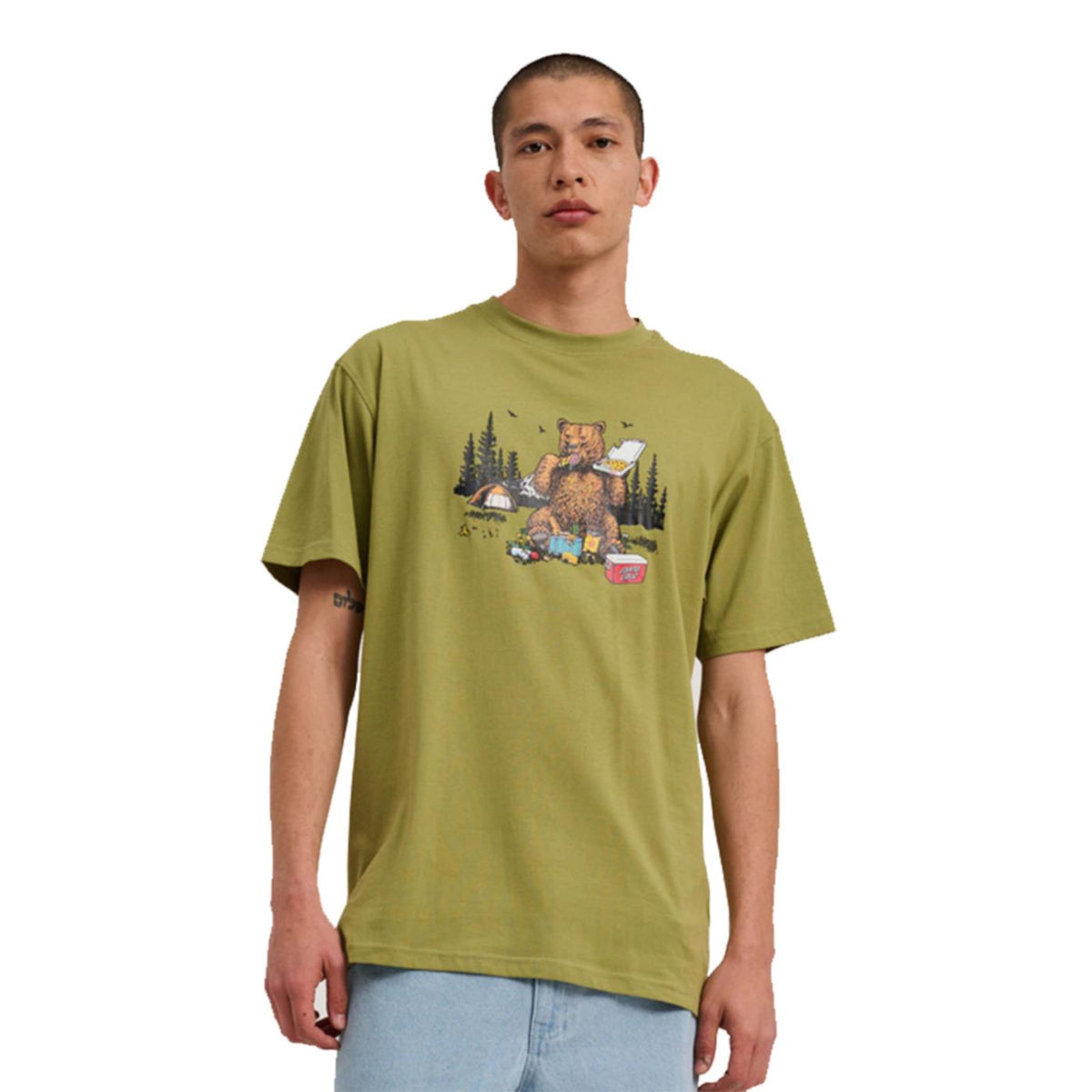 SANTA CRUZ BRAUN PIZZA BEAR T-SHIRT